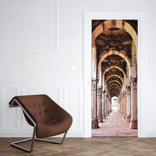 Sticker Porte Allée Colonnes - 204 x 73 cm