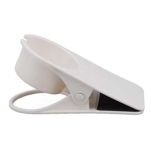 Support de tasse d'eau Porte-gobelet de bureau multifonctionnel stable à résistance à haute température pour le bureau à domicile blanc
