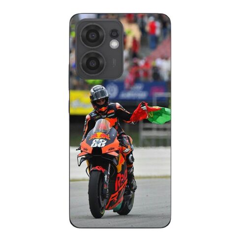 Coque Pour Oppo Reno 13f Miguel Oliveira Moto Gp Drapeau Portugal