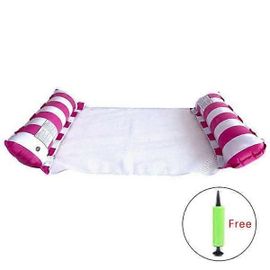 Tapis de piscine gonflable de chaise longue d'eau flottant pliable