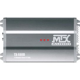 MTX TX480D Amplificateur 12V 4 Canaux Classe-D 4x80W RMS en Aluminium