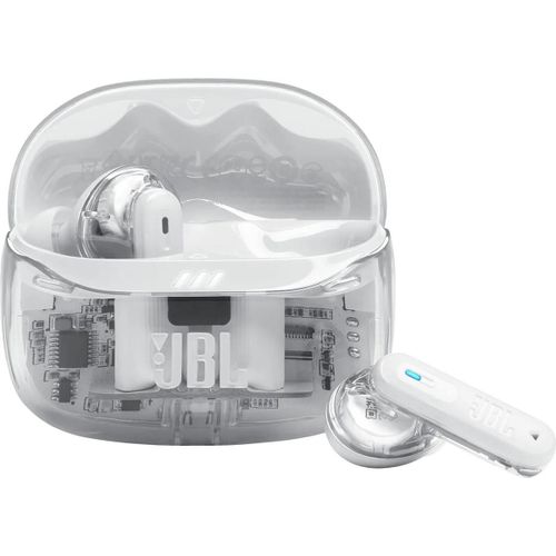 JBL Tune Beam 2, True Wireless, Blanc Transparent