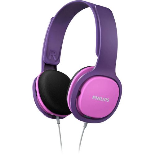 Philips Kids SHK2000PK - Écouteurs - sur-oreille - filaire - jack 3,5mm - isolation acoustique - violet, rose