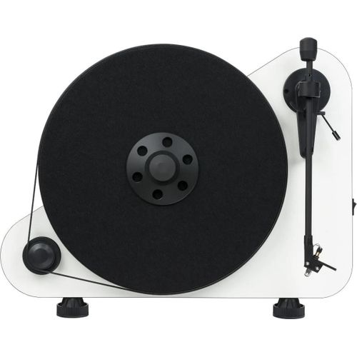 Platine vinyle Hi-Fi Pro-Ject Vertical Turntable E droitier OM5e Blanc