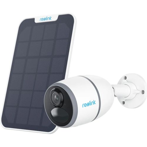 Caméra de surveillance connectée Reolink G330 extérieur blanc avec panneau solaire