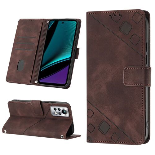 Coque Pour Infinix Note 11s,Housse En Cuir Pu Pochette Portefeuille Magnétique Etui De Protection,Antichoc Housse De Rabat Pochette Pour Infinix Note 11s,Marron
