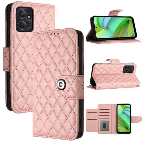 Étui Pour Motorola Moto G Power 2023 Protection Élégante Antichoc Portefeuille Couverture Bande De Poignet Titulaire De La Carte - Orange