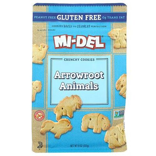 Mi-Del Cookies Biscuits Croquants, Animaux À L'herbe Aux Flèches, 227 G