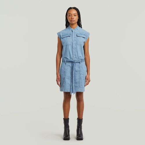 Robe Pocket - Bleu Clair - Femmes