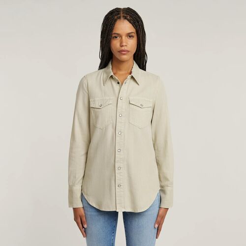 Chemise Slim Western - Vert - Femmes