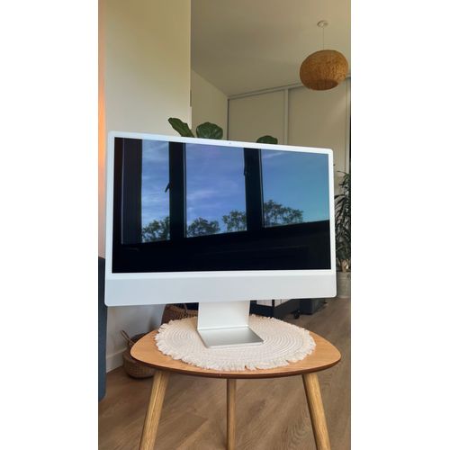 Apple iMac 24" puce M1 2021 - Ram 8 Go - SSD 256 Go Argent