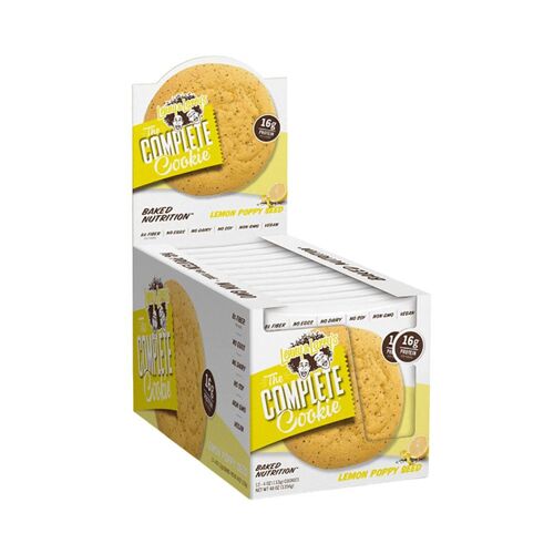 Boîte Complete Cookies (12x113g)|Lemon Poppy|Cookies Protéinés|Lenny & Larry's 