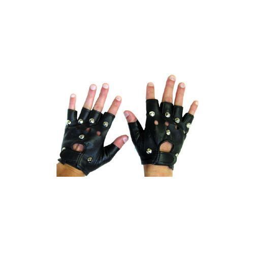 Gants De Punk - Enfant - Fille - Punoir Avec Clous Couleur Argent