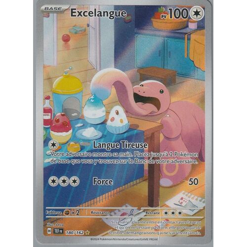 Carte Pokémon - Excelangue - 180/162 - Secrète-Rare - Ev5 Forces Temporelles Sous Sleeve - Chopine50
