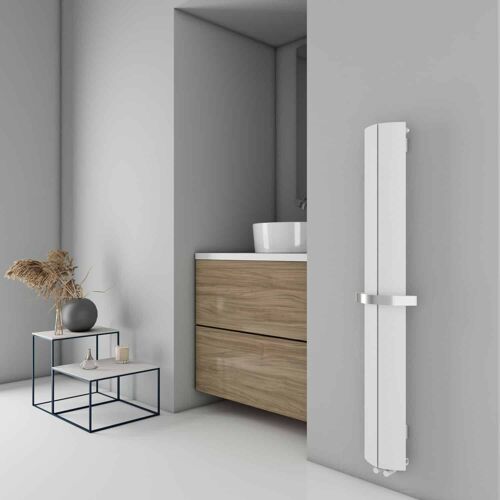 Carisa Nixie Bath Sèche-Serviette - Eco-énergétique, Design Moderne, Blanc, 150 x 20,5 cm