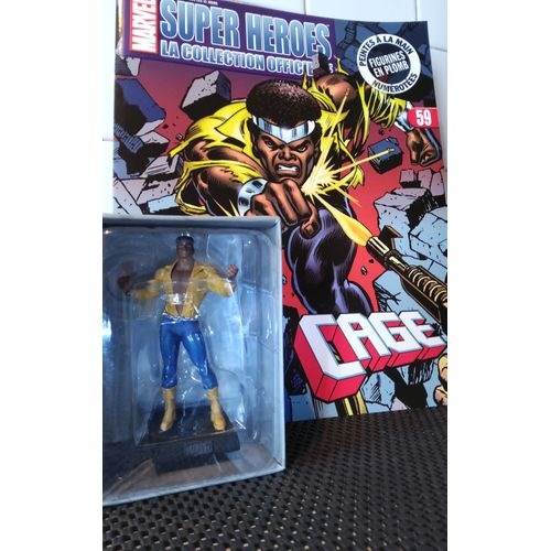 Figurine Plomb Collection Marvel Super Héroes N° 59 : Cage Avec Son Fascicule