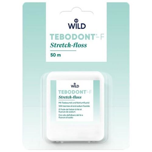 Fil Dentaire Wild Tebodont F Avec Huile D'arbre À Thé Et Fluorure De Sodium - 50 M 