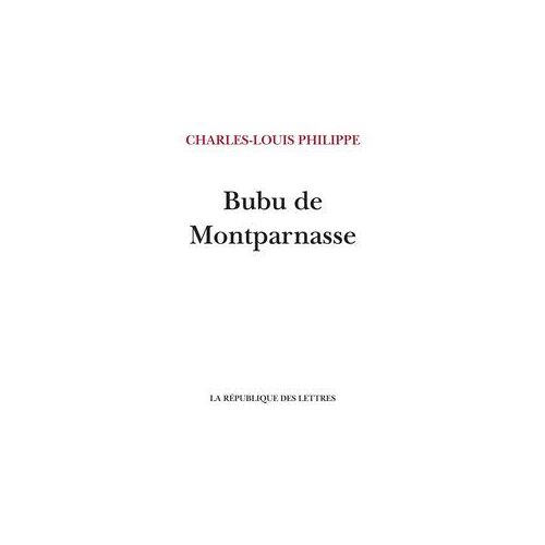Bubu De Montparnasse