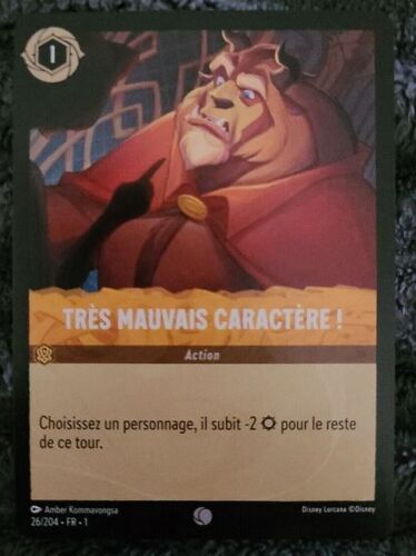 Lorcana Très Mauvais Caractère (Chapitre 1) Commune (26/204)