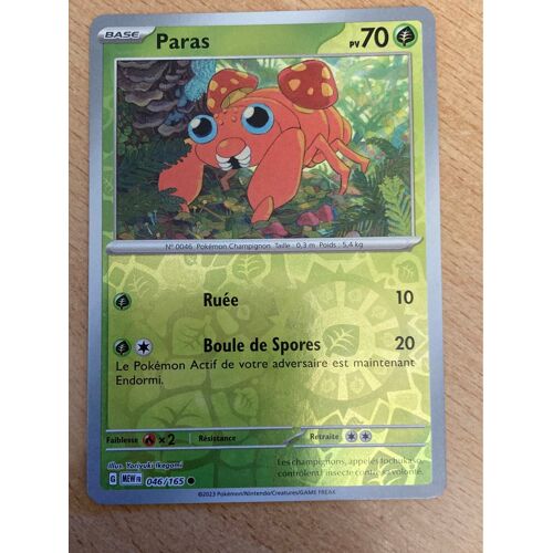 (2192) Paras 46/165 Pokemon 