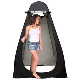 Tente De Douche Pliable JC, 120x120x195cm, Bleu, 1 Personne, Neuve Sous Emballage