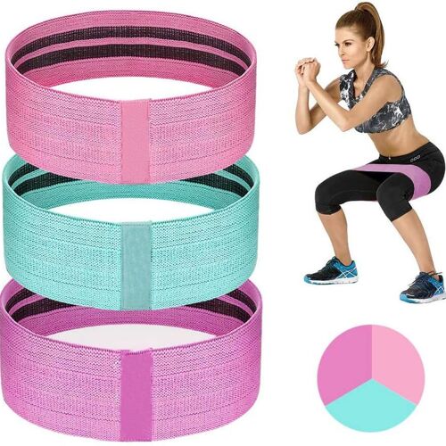 Bande De Fitness Meromore [Lot De 3] Bandes De Fitness/Bandes De Résistance Ensemble Bande De Boucle Goodnice