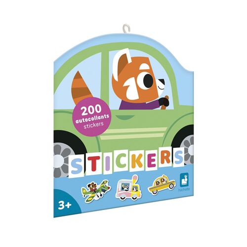 200 Gommettes Stickers Véhicules - Janod