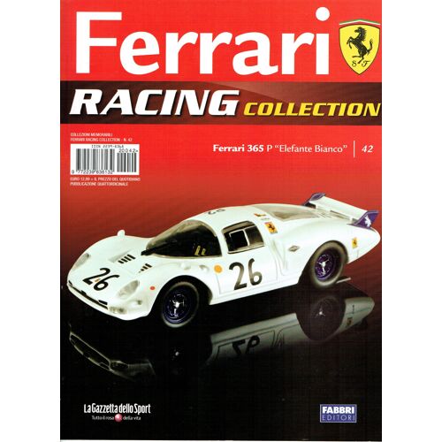 Fascicule Ferrari Racing Collection N° 42 : Ferrari 365p Elefante Bianco - Fabbri