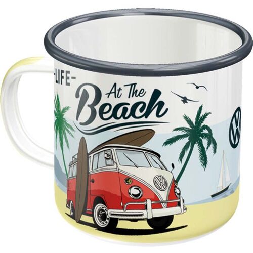 Mug Publicitaire En Métal Émaillé 360 Ml Van Vw- Beach
