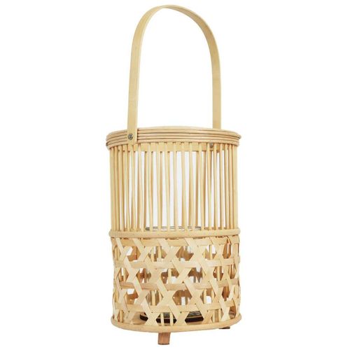 Lanterne En Bambou Tressé 22 X 55 Cm