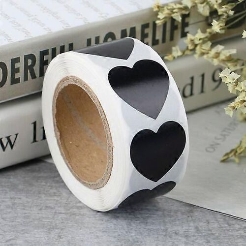 500 Pcs/Rouleau D'amour En Forme De Coeur D'étanchéité Étiquettes Paquet Étiquette Autocollant