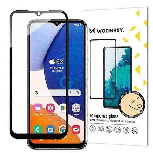 Protection D¿Écran Samsung A14 4g/5g En Verre Trempé Plein Écran Noir