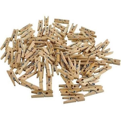 100 Pinces En Bois Pour Bricolage Et Décorations - Pinces À Linge - Diy Tree