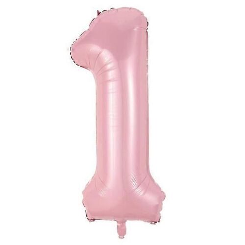 ÉNORME 102cm Numéro Ballon Rose Numéro 1 Ballon rose