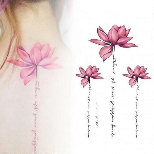 Tatouages Temporaires Fleurs Faux Tatouages Faux Faux Tatouage Rose 