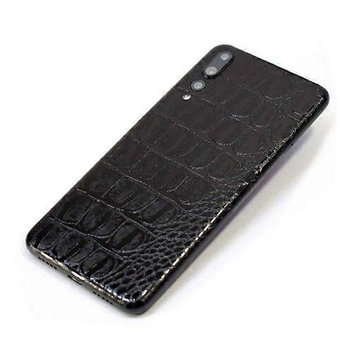 Huawei P30 Pro Skin Cuir Vinyle Skin Sticker Film De Protection Crocodile Noir