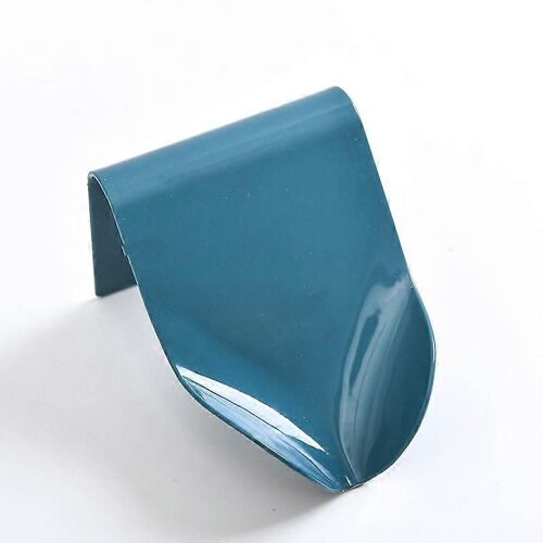 Porte-savon en plastique Salle de bain Douche Savon Éponge Vaisselle Boîte de rangement bleu