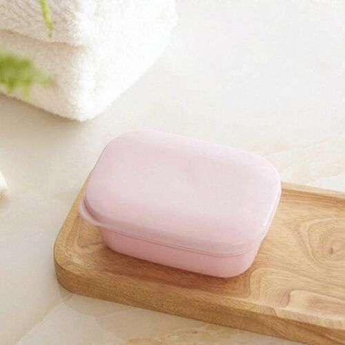 Porte-savon en plastique bleu avec une couche à sécher Portable pour les voyages - lot de 2 boîtes à savon