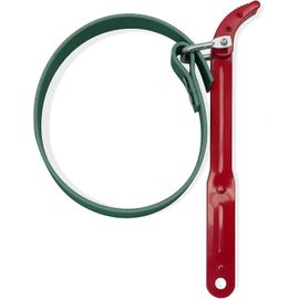 Clé à sangle de ceinture polyvalente, sangle réglable d'une capacité de 21,2 » / 540 mm et poignée en acier de 10,4 » (265 mm) verte