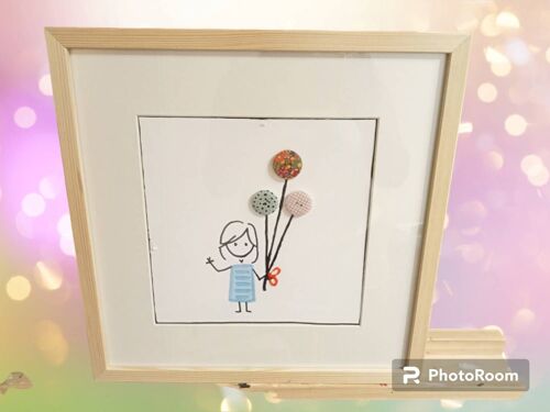 Cadre La Petite Fille aux Ballons