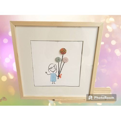 Cadre La Petite Fille aux Ballons