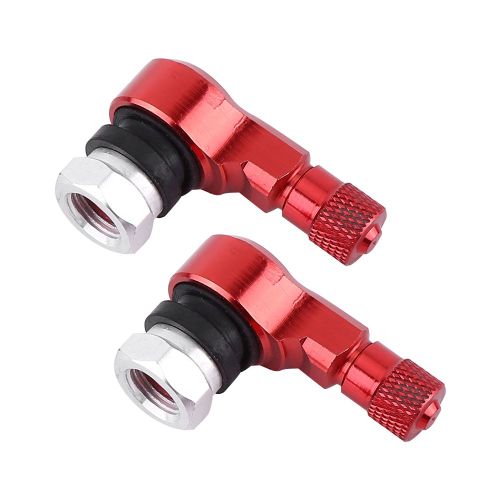 Roues Universelles En Aluminium Pour Moto, 2 PièCes, 11.3mm, Bouchons De Tiges De Valve De Pneu, Rouge à 90 DegréS