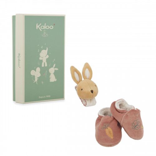 Coffret Pour Bébé Chaussons Et Bracelet Sonore Lapin - Kaloo