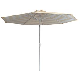 Parasol Droit Bandol Rond 2,70m De Diamètre À Rayures Jaunes