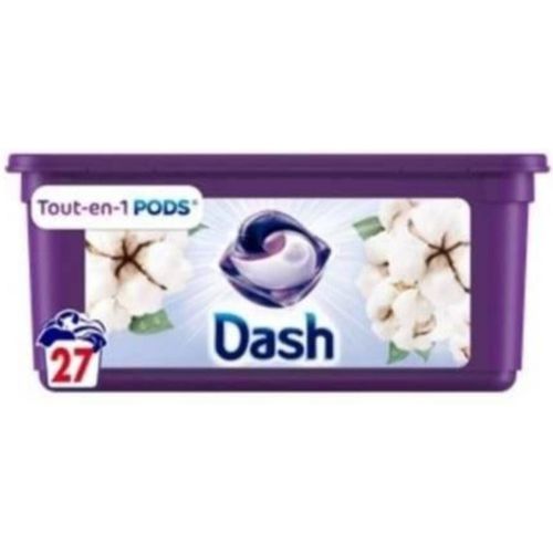 Lessive Capsules Tout en1 Pods Dash & Lenor Coton x27