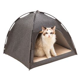 Lit De Tente Pour Chat, Grand Espace, Respirant, Confortable, Lavable, Maison Pour Animal De Compagnie, Chat, Chien, Toutes Saisons, Taille S, Gris