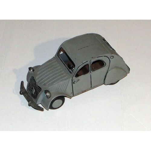 Citroen 2 Cv En Tole Voiture Metal Decoration 21 Cm
