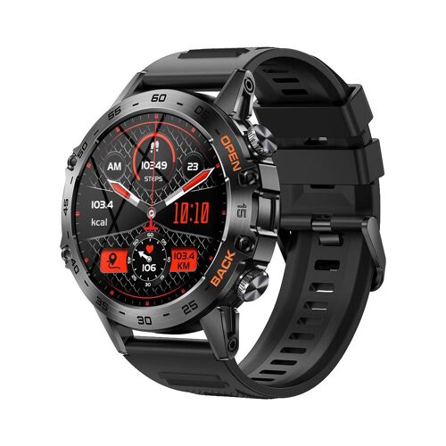 Montre Connectée Bt5.0 1.39' Détecteur Sommeil Cardiaque Multisport Orange Noir Yonis