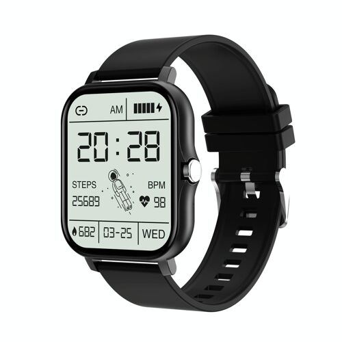 Montre Connectée Ip67 Étanche Contrôle Musique Appels Bluetooth Suivi Santé Noir Yonis