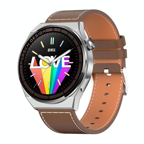 Montre Connectée 1.39' Luxe Suivi Santé Etanche Ip68 Charge Sans Fil Argent Yonis